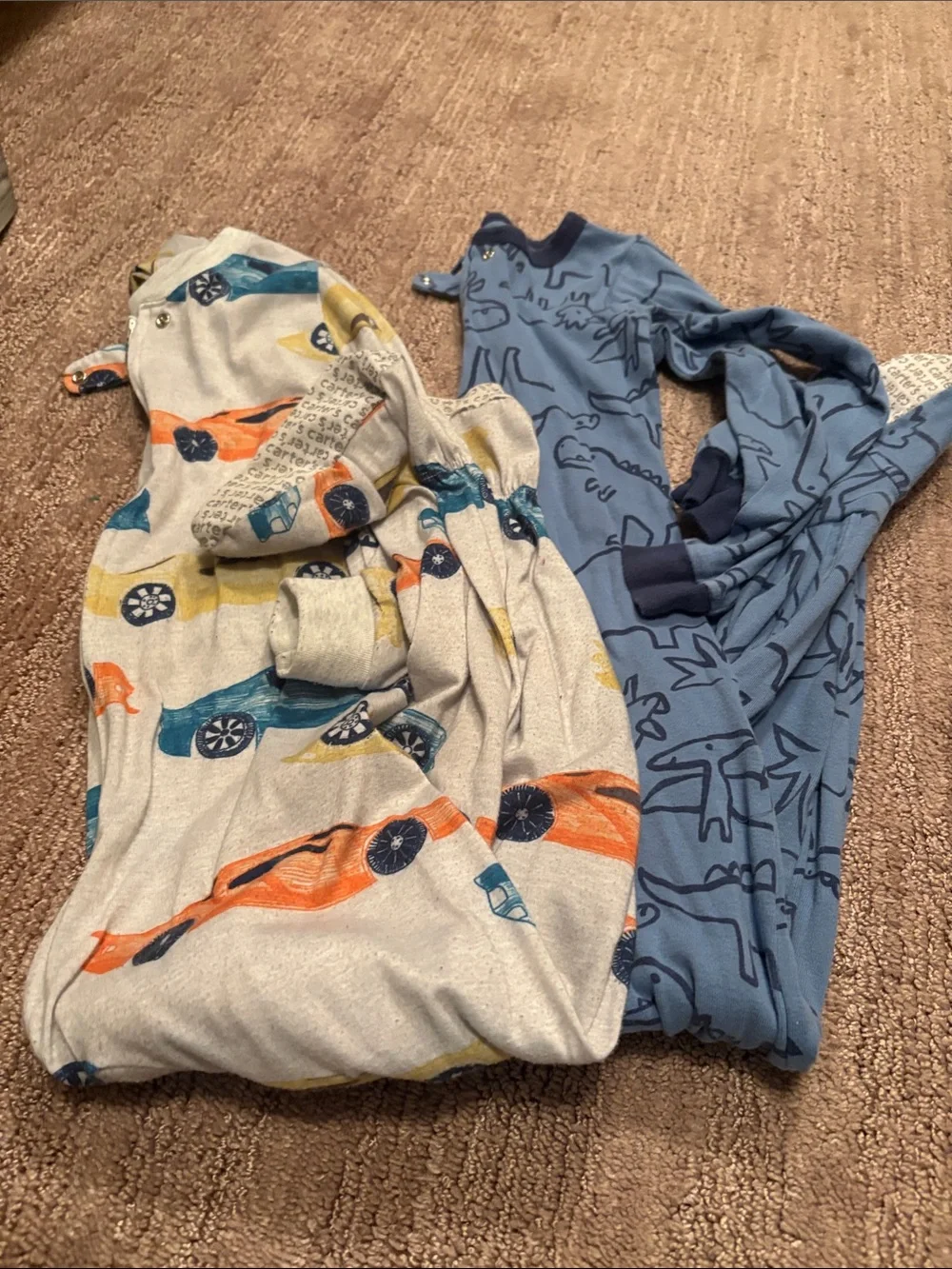 Kids Footie Pajamas - Blue & Gray. Size 5T. Carter’s brand.
